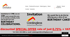 Desktop Screenshot of cordingleys.co.uk